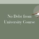 No debt from university course