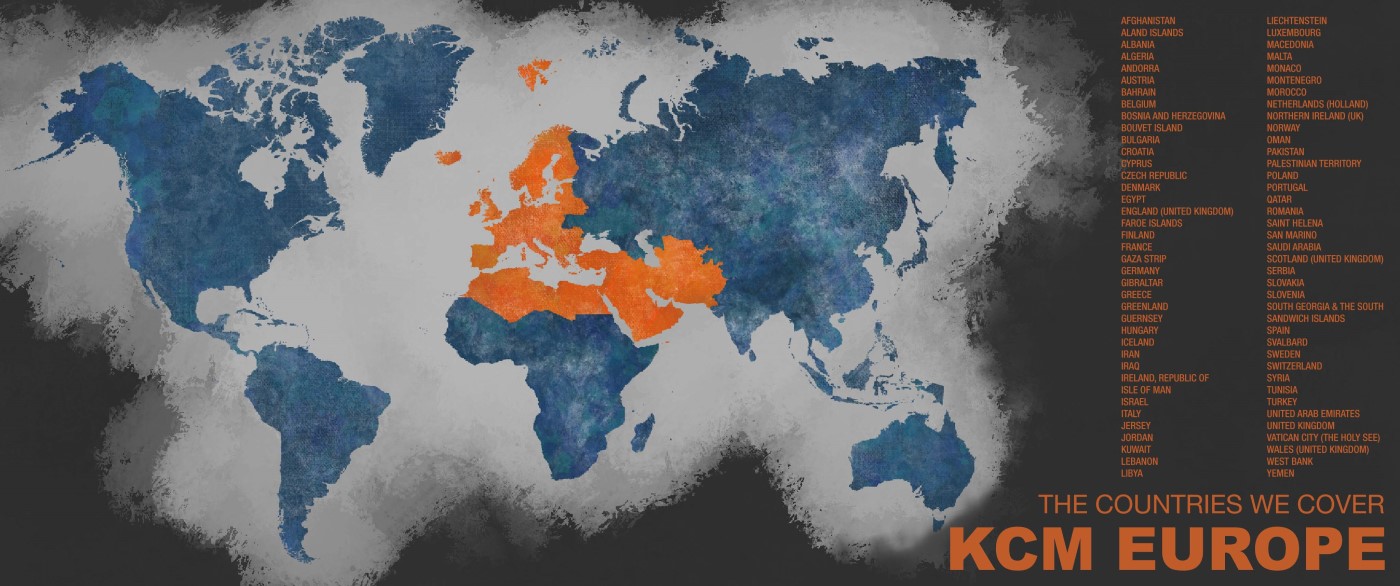 KCM Europe Countries Map