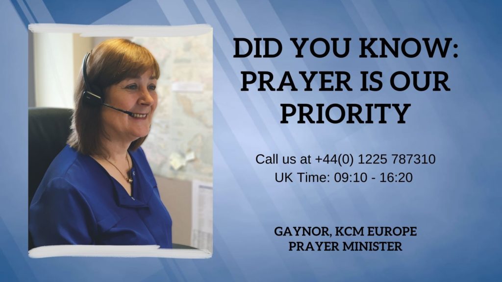 KCM Europe - We pray for our partners every day