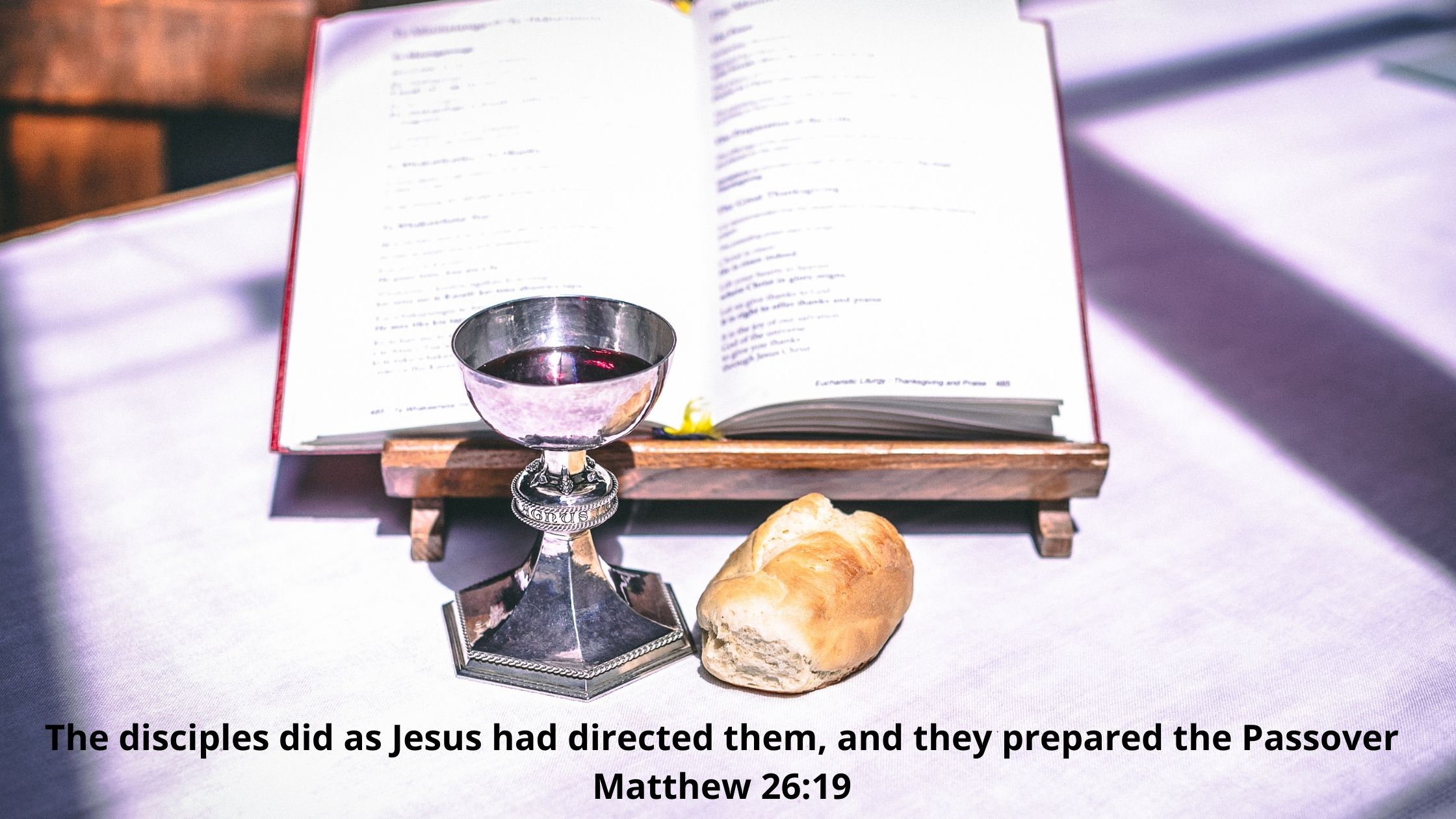 The disciples did as Jesus had directed them and they prepared the Passover