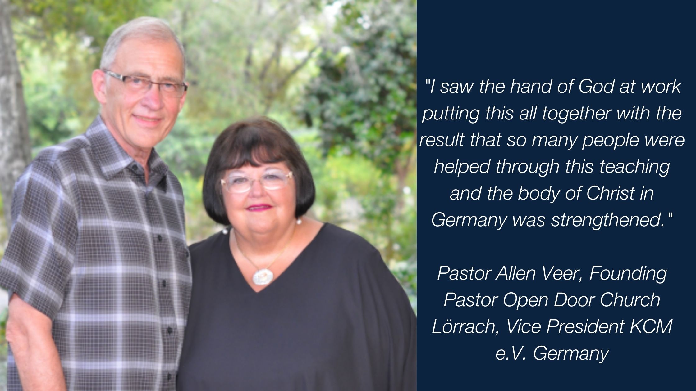 Pastor Allen & Gloria Veer