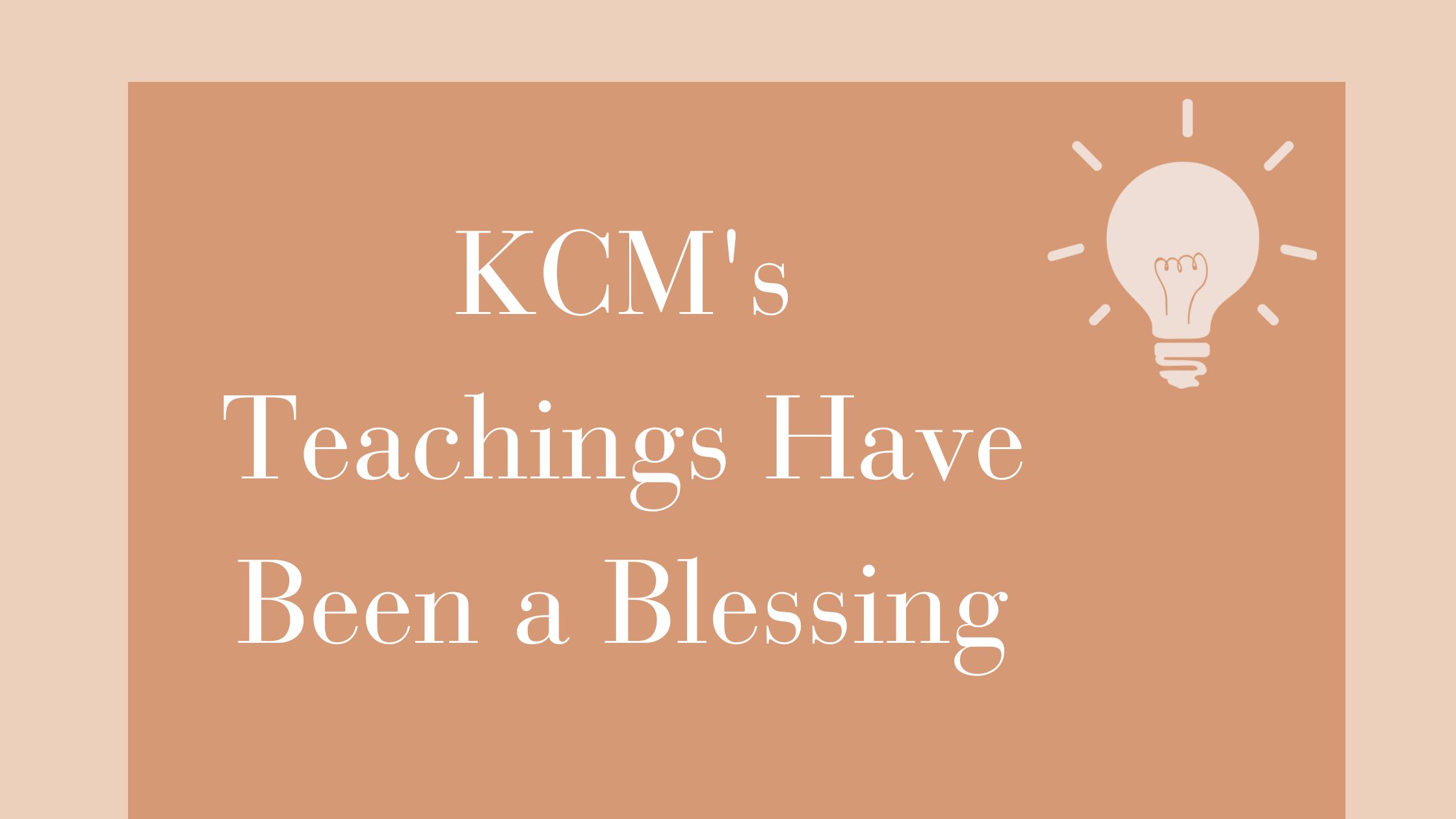 Teachings are a blessing - Testimony