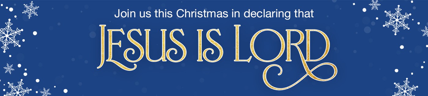 Jesus is Lord Christmas banner